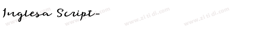 Inglesa Script字体转换